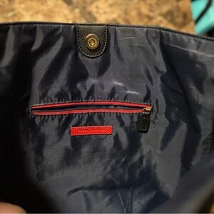 Tommy Hilfiger Navy and Red Men's Backpack